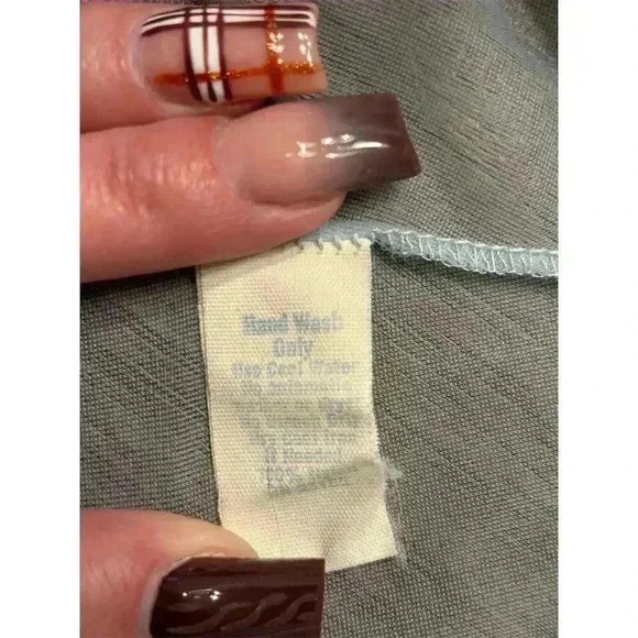 Vintage 1950s Tosca Women's Blue Kimono Robe & Gown Set Size M - Picture 12 of 16